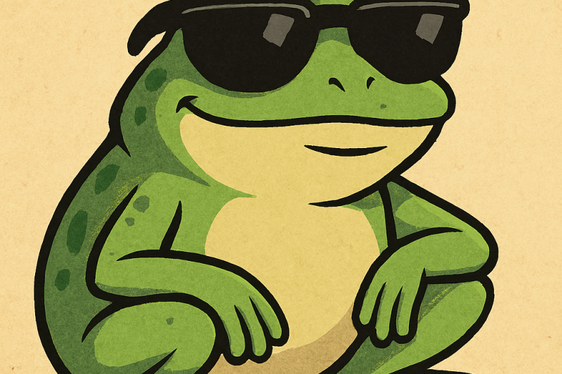Frog with Sunglasses: The Amphibian Icon of Chill Fashion